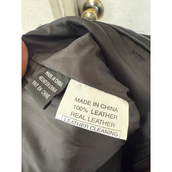 Vintage 90's Bagazio Mens Soft Leather Biker Pants Size 32 - Picture 4 of 16